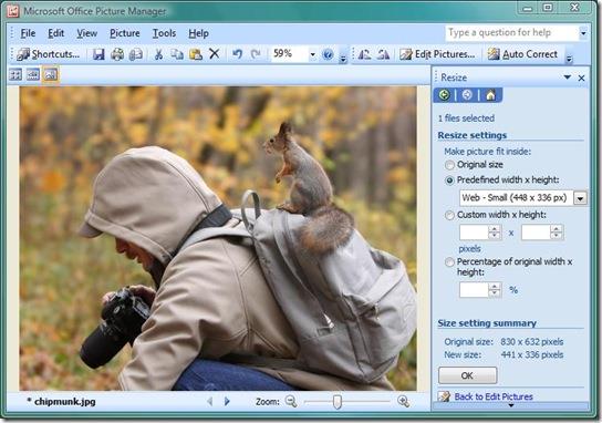 Ändern Sie die Größe und beschneiden Sie Bilder mit Microsoft Office Picture Manager Ändern Sie die Größe und beschneiden Sie Bilder mit Microsoft Office Picture Manager