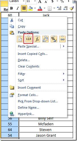 Excel 2010 および Word 2010 のオートフィル（RAND 関数）