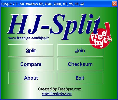 Dividir y fusionar archivos grandes con WinRar y HJSplit