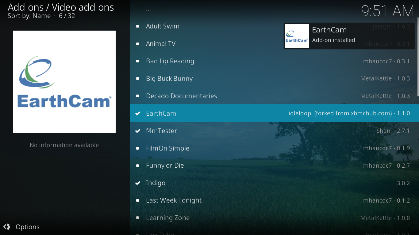 Kodi 的 EarthCam 外掛程式 – 看世界的安裝指南