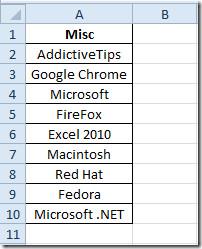 Excel 2010: Función de dirección