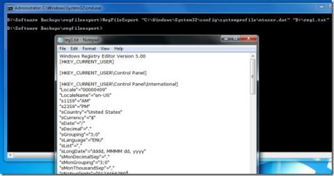 RegFileExport kan sleutels en waarden exporteren uit een beschadigd registerbestand