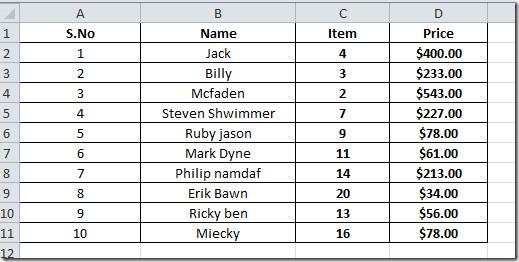 Excel 2010: Korzystanie z formuły tablicowej
