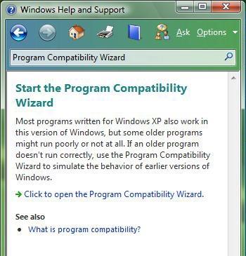 เรียกใช้โปรแกรมที่ไม่เข้ากันได้กับ Windows 7/Vista