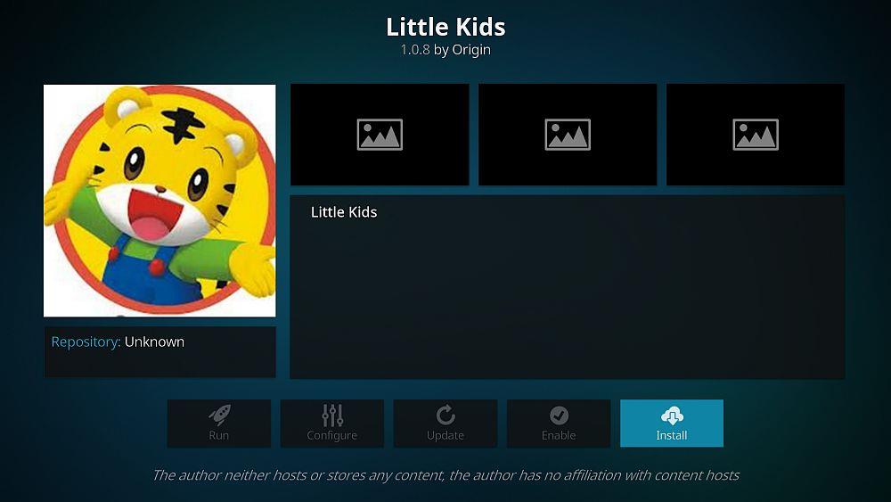 Kodi 的 Little Kids 插件：如何安裝 Little Kids 並觀看動畫片