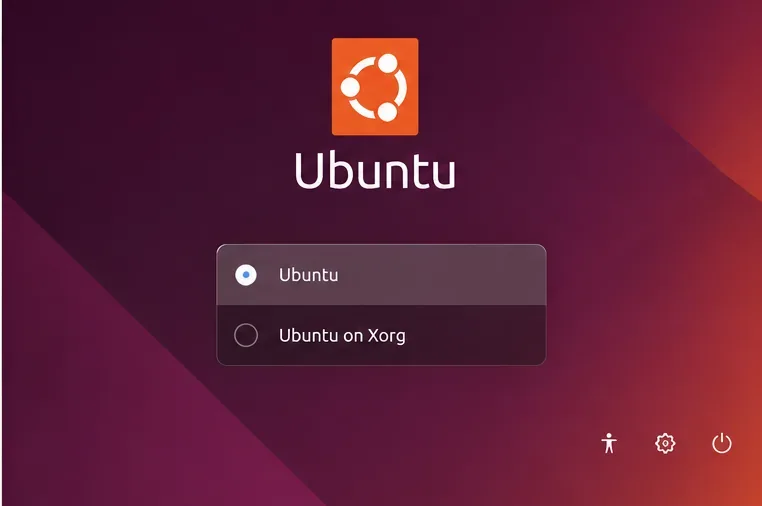 UbuntuログインセッションセレクターはUbuntuとXorg上のUbuntuを提供します