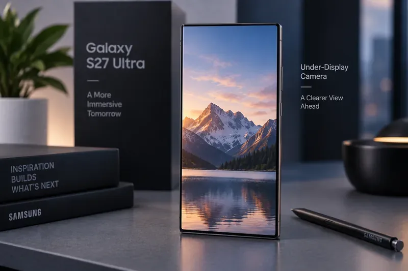 Aparat pod wyświetlaczem w Galaxy S27 Ultra: czy Samsung jest w końcu gotowy na ukrycie obiektywu do selfie?