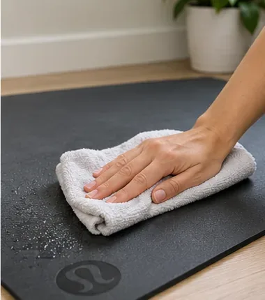 lululemonのヨガマットのグリップを傷めずにクリーニングする方法