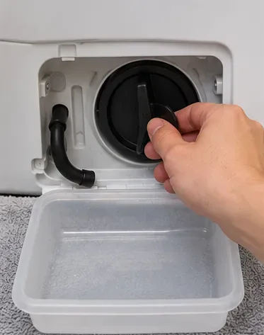 床を水浸しにせずに洗濯機のフィルターを掃除する方法