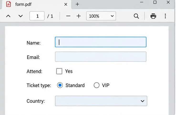 Cómo crear formularios PDF interactivos rellenables en LibreOffice Writer