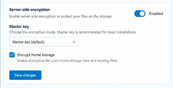 Cómo habilitar el cifrado del lado del servidor en Nextcloud sin una disminución notable del rendimiento.