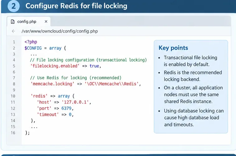 ownCloudのファイルロック「ロックメカニズムタイムアウト」エラーを修正する方法