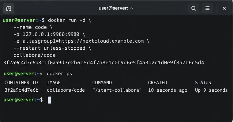 Cómo configurar Nextcloud Office con CODE Docker en 10 minutos
