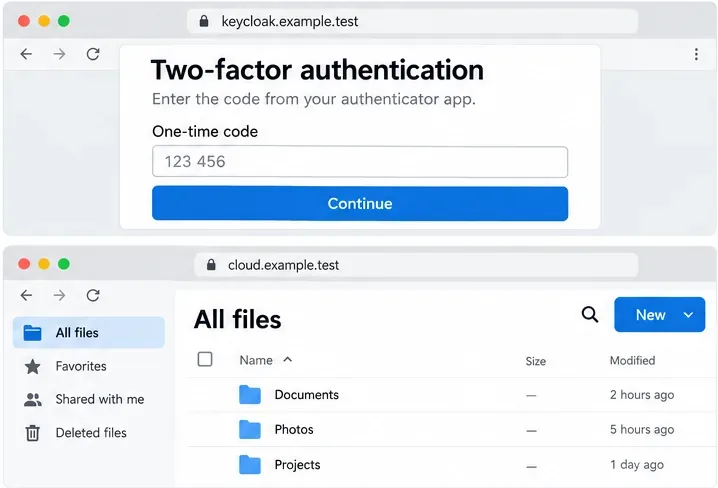 كيفية إعداد المصادقة الثنائية في ownCloud Infinite Scale