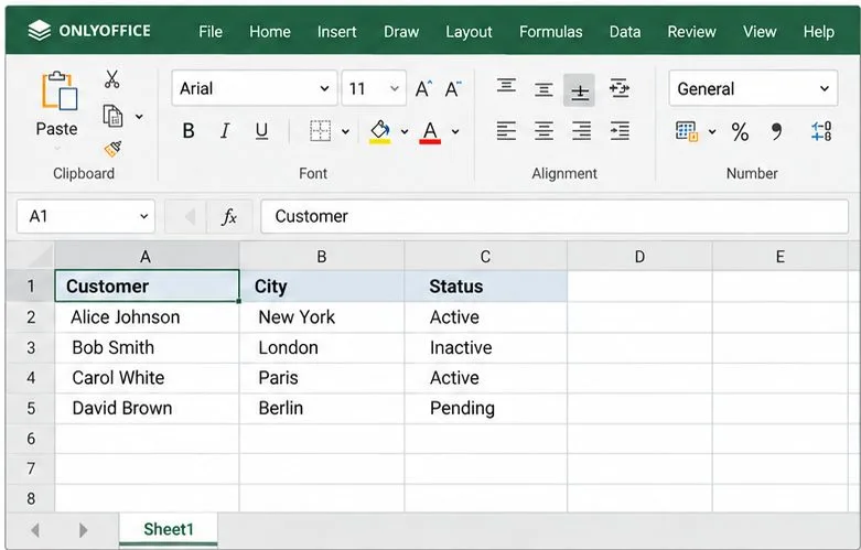 Cómo usar las macros de ONLYOFFICE para automatizar la limpieza de hojas de cálculo