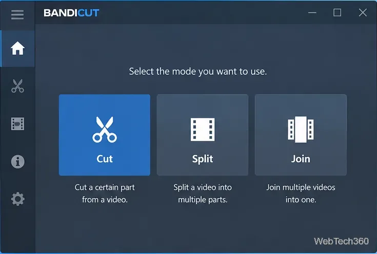 Windows版Bandicutビデオカッター：ダウンロード、インストール、使用方法
