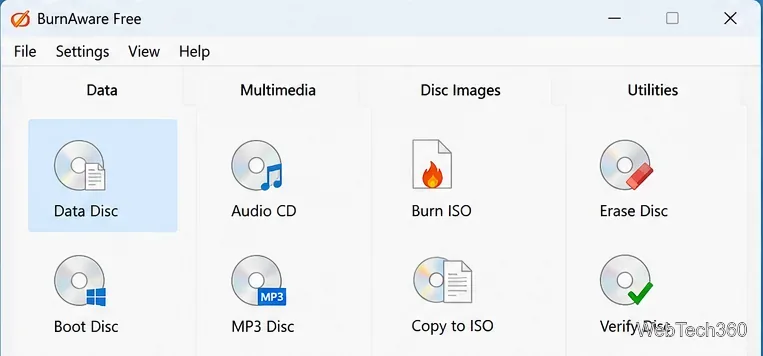 BurnAware Free : Gravez des CD, des DVD, des disques Blu-ray et des fichiers ISO