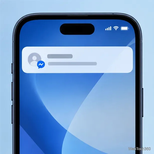 A phone displays a generic incoming-message notification banner