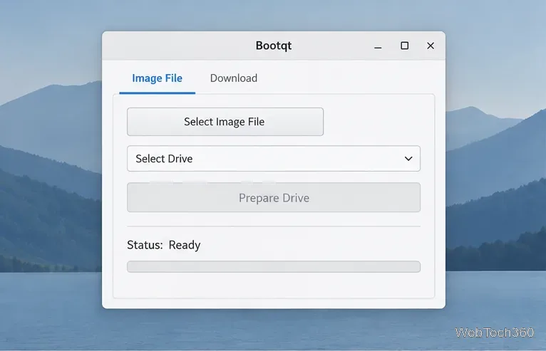 Creați o unitate USB bootabilă pe Linux cu Bootqt