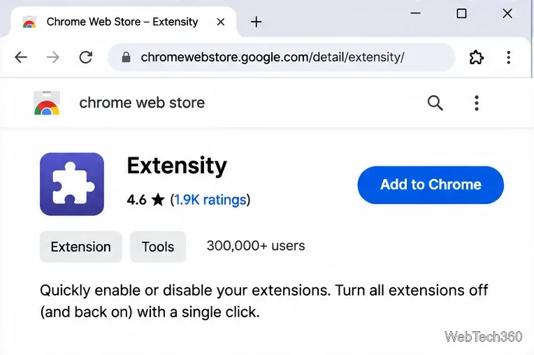 Dezactivați toate extensiile Chrome cu un singur clic (și restaurați-le)