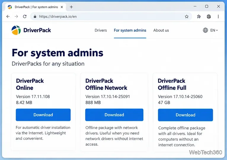 Windows用DriverPackソリューション：ダウンロード、実行、そして安全な使用方法