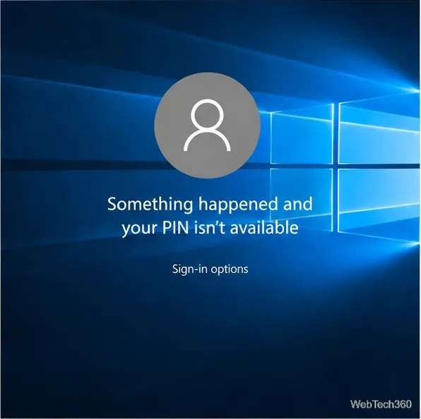 Risolvere il problema "Si è verificato un errore e il PIN non è disponibile" in Windows 10