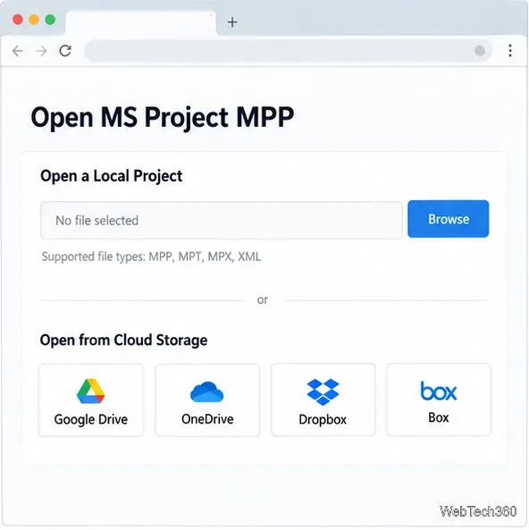 Free Online Microsoft Project MPP Viewer: Open Files in a Browser