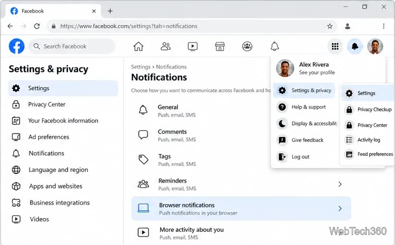 在 Chrome 或 Edge 瀏覽器上接收 Facebook 通知