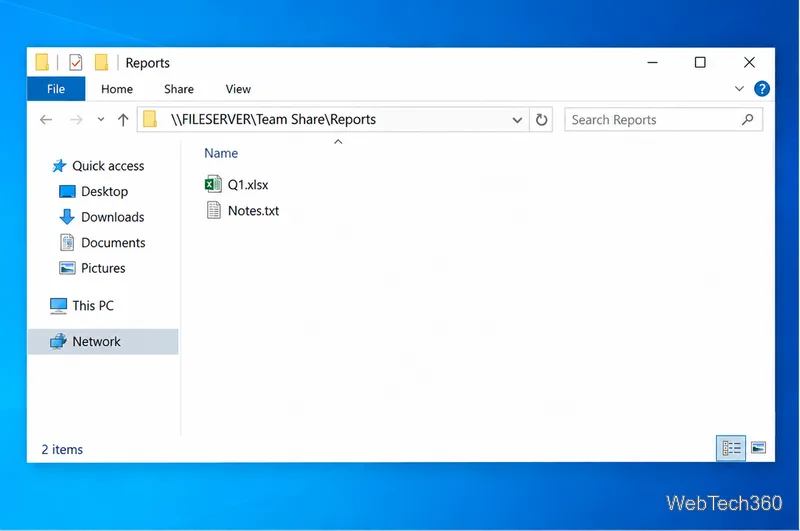 How to Access a Network Location in Command Prompt on Windows 10