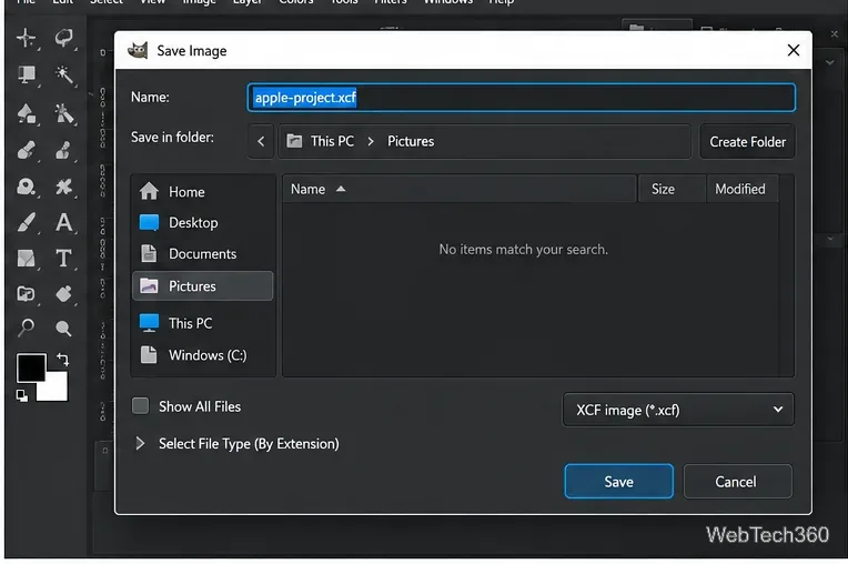 Como adicionar transparência a uma imagem no GIMP no Windows 10