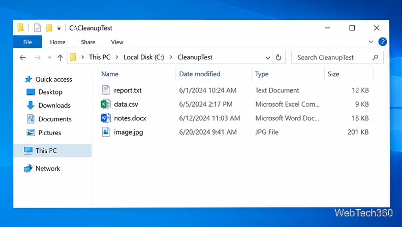 Cum se șterg automat fișierele mai vechi decât un anumit număr de zile în Windows 10