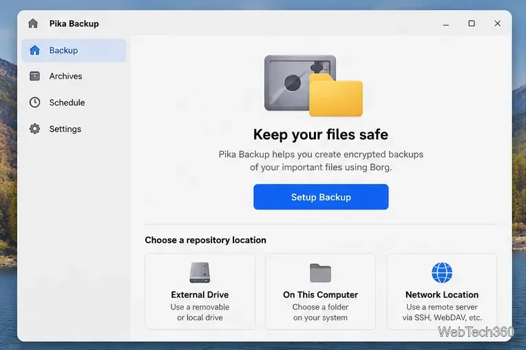 Come eseguire il backup dei file su Linux con Pika Backup