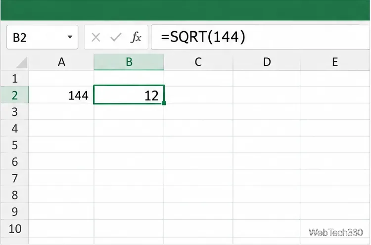 Como calcular a raiz quadrada no Excel: 4 métodos com fórmulas
