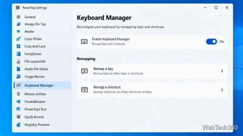 Jak zmienić domyślny skrót klawiaturowy w systemie Windows 10