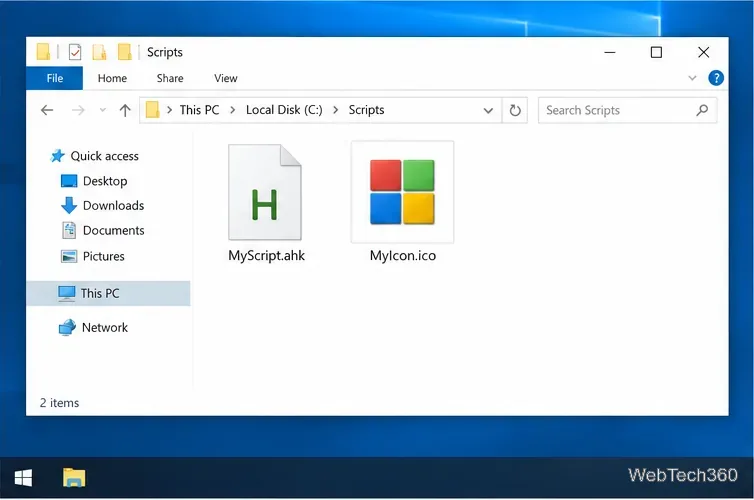 Cum se schimbă o pictogramă de script AutoHotkey în Windows 10