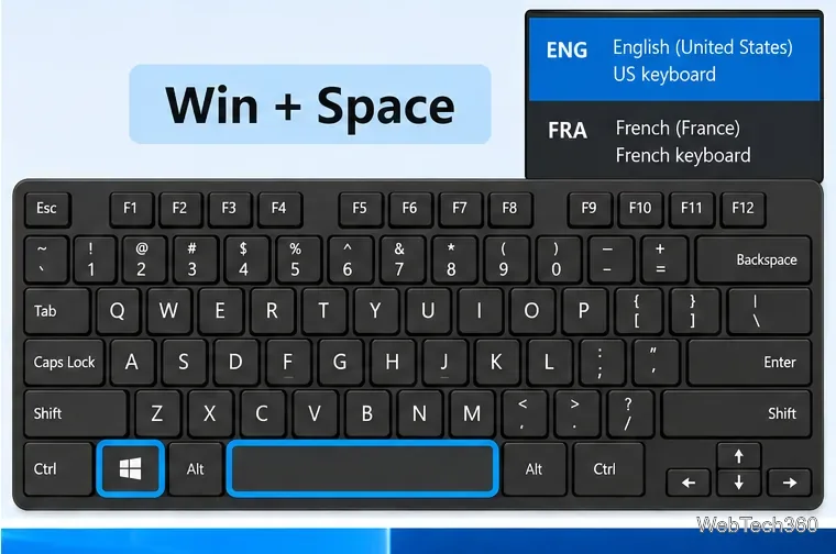 Как изменить раскладку клавиатуры с помощью сочетания клавиш в Windows 10