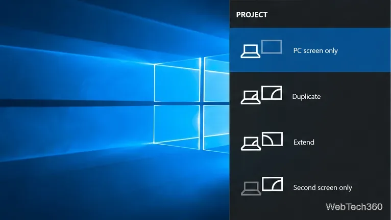 Come cambiare la modalità di proiezione di Windows 10 con una scorciatoia da tastiera