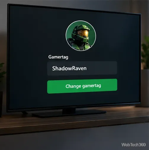 Console preview of a proposed gamertag before confirmation.