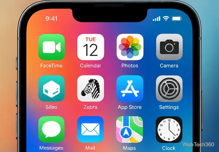 iPhone Home Screen showing Sileo and Zebra package manager apps