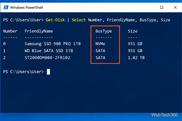 Windows 10でSSDがSATAかNVMeかを確認する方法