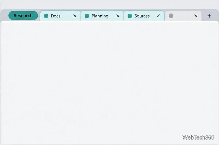 Expanded Research tab group showing the Docs, Planning, and Sources tabs together