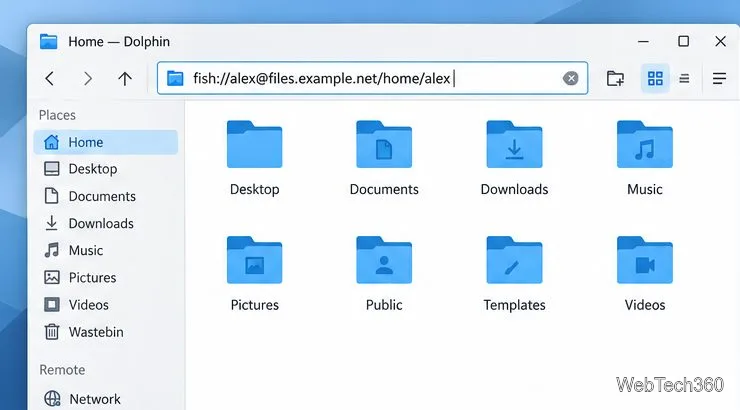 Comment se connecter à des serveurs sous Linux avec le gestionnaire de fichiers Dolphin de KDE