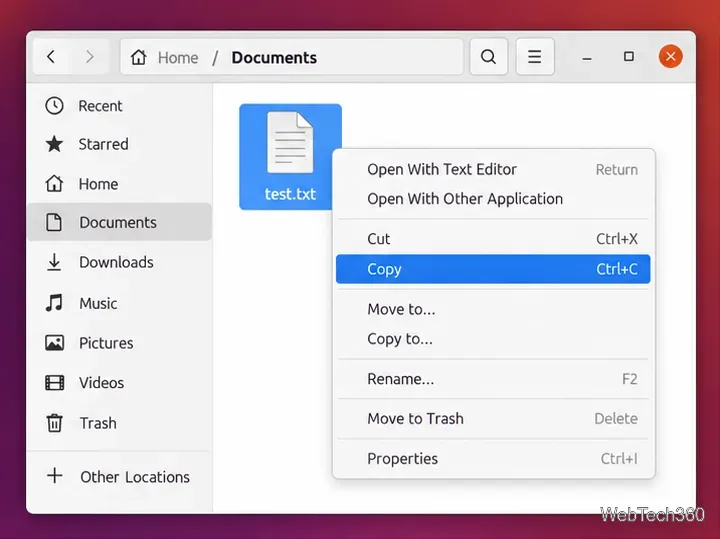 Ubuntu Linuxでファイルをあるディレクトリから別のディレクトリにコピーする方法