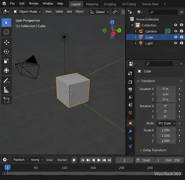 Wie man mit Blender kostenlos 3D-Modelle, Animationen und Filme erstellt