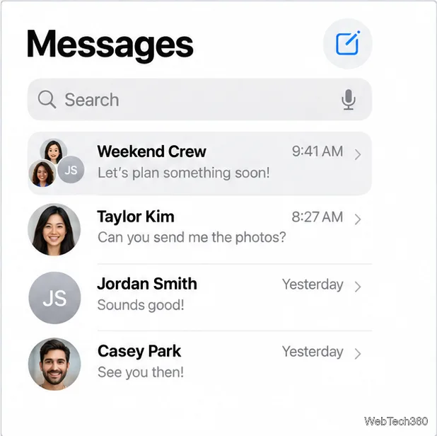 Как создать и назвать группу iMessage на iPhone