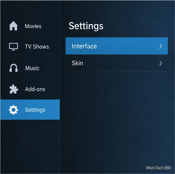 Как настроить параметры меню Kodi и изменить внешний вид Kodi