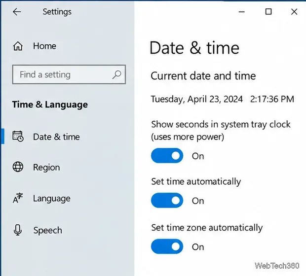 วิธีปรับแต่งนาฬิกาในแถบระบบ (System Tray Clock) ใน Windows 10