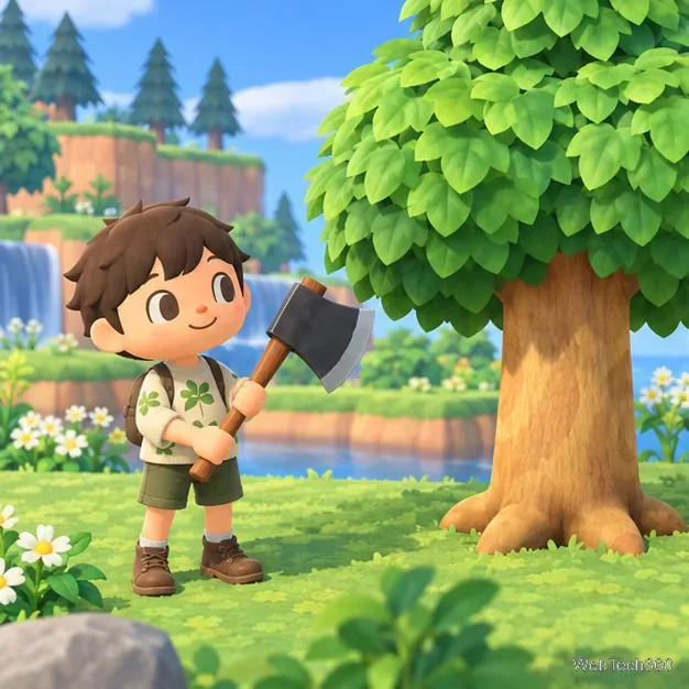 Como cortar árvores em Animal Crossing: New Horizons