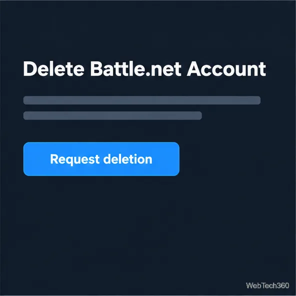 Cum să ștergi definitiv un cont Blizzard (Battle.net)