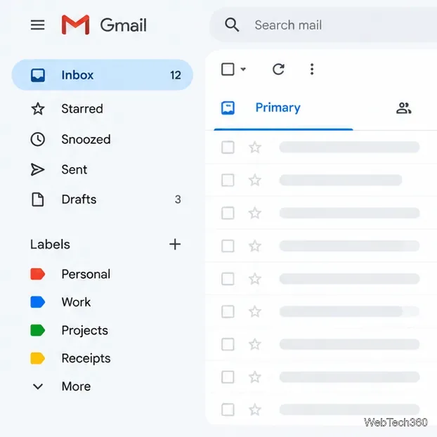 Come modificare la barra laterale in Gmail per il Web